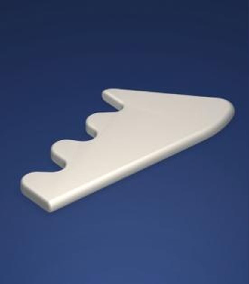 Profiled ceramic guide