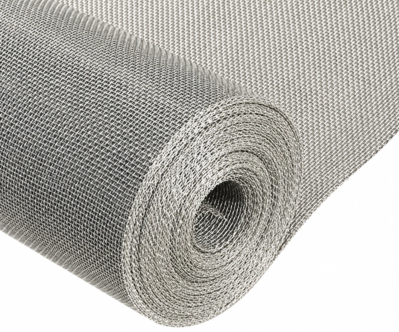 Product photograph or dimensional drawing — Woven Wire Mesh