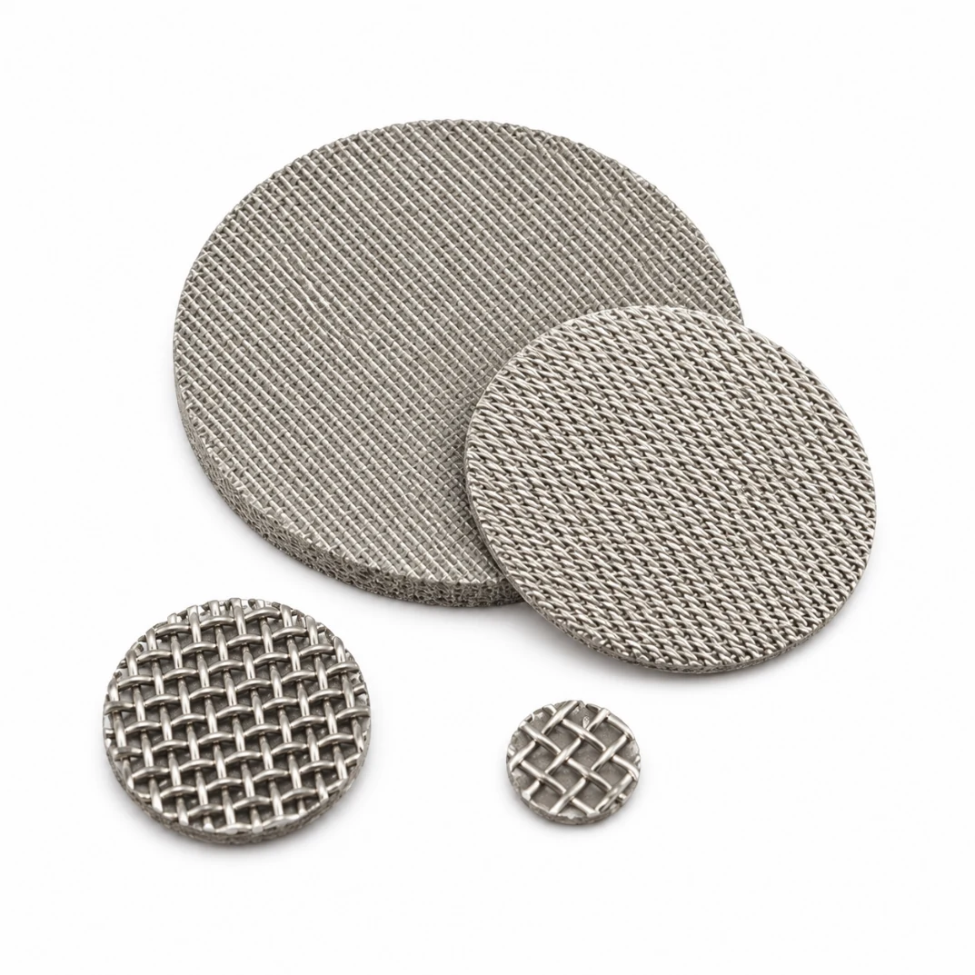 Product photograph or dimensional drawing — Stainless Steel Filter Screens