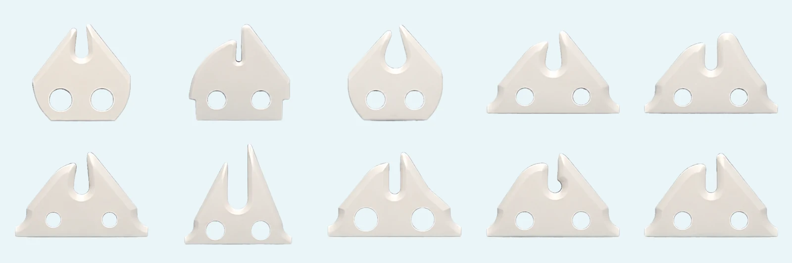 High purity ceramic guides